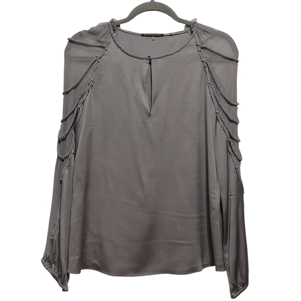 Elie Tahari Braided Blouse